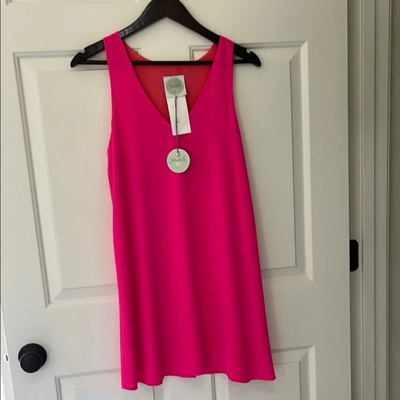 Pearl | Dresses | Nwt Vibrant Neon Pink Vneck Flowy Dress | Poshmark Pearl | Dresses | Nwt Vibrant Neon Pink Vneck Flowy Dress | Poshmark